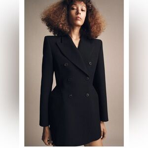 ZARA BLOGGERS FAV ZW COLLECTION DOUBLE BREASTED BLAZER DRESS